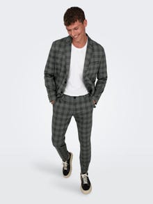ONLY & SONS Verjüngter Slim Fit Mid Rise Anzughose -Black - 22026266