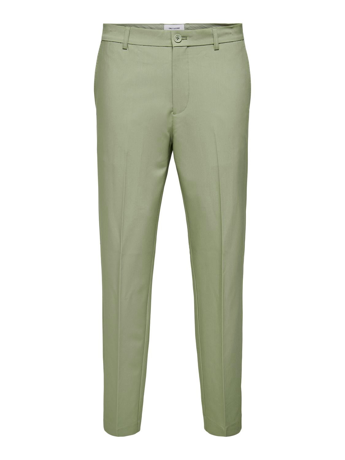 Tailored Fit Pants In Ivory