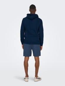 ONLY & SONS Regular Fit Hoodie Sweatshirt -Pageant Blue - 22026331