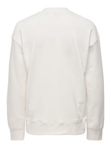 ONLY & SONS Regular Fit Hoodie Sweatshirt -Cloud Dancer - 22026376