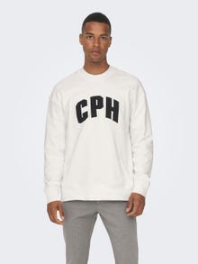 ONLY & SONS Sweat-shirt Regular Fit Sweat à capuche -Cloud Dancer - 22026376