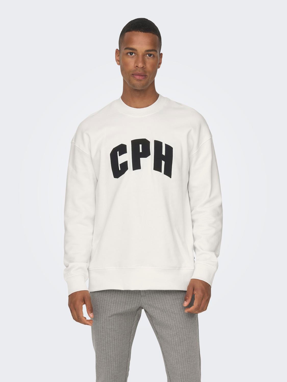 ONLY & SONS Sweat-shirt Regular Fit Sweat à capuche -Cloud Dancer - 22026376