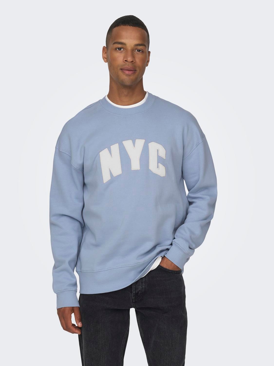 ONLY & SONS Normal geschnitten Kapuze Sweatshirt -Eventide - 22026376