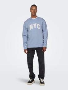 ONLY & SONS Regular Fit Hoodie Sweatshirt -Eventide - 22026376