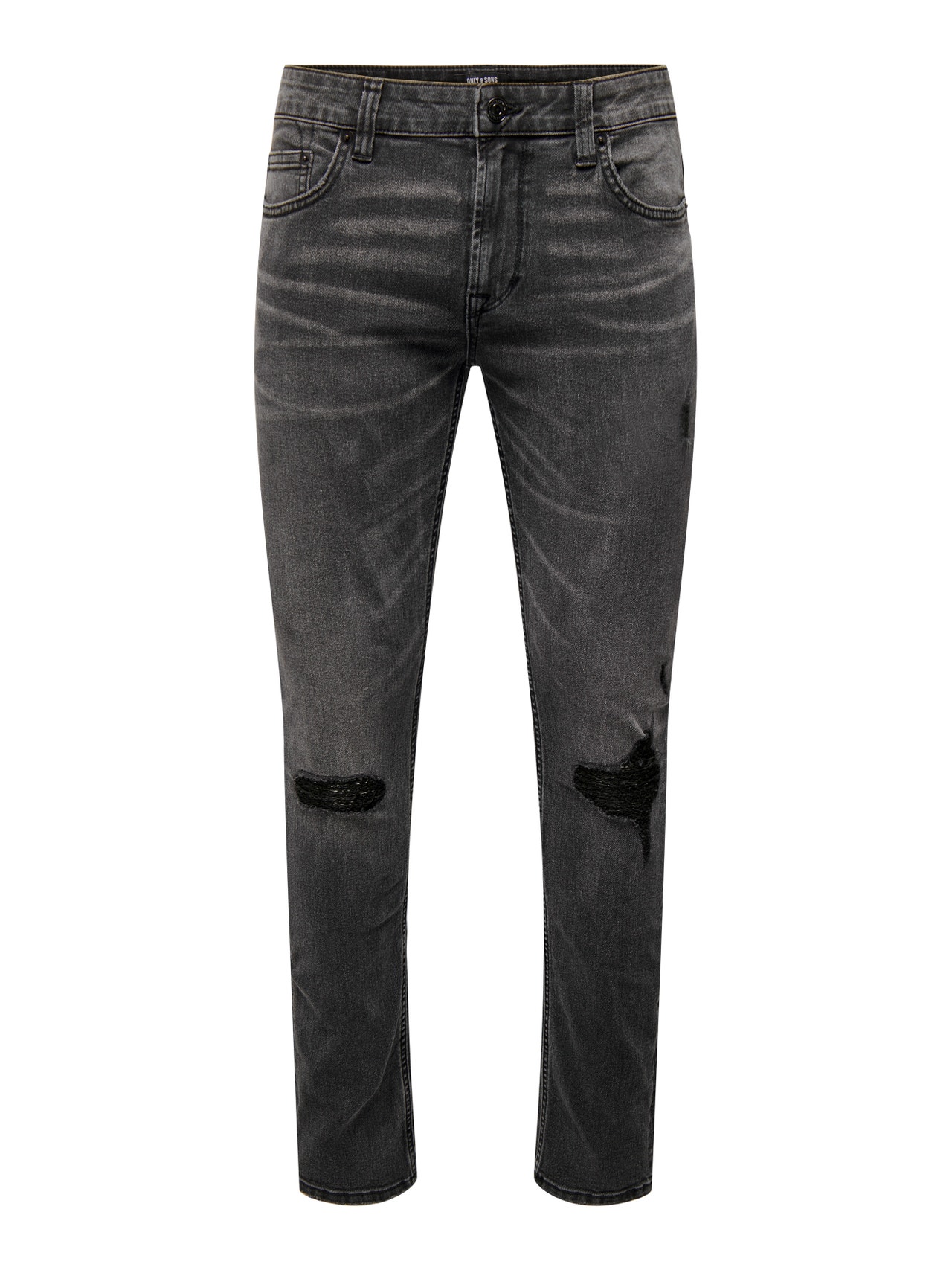 ONLY & SONS ONSLoom Slim Grey Denim Jeans -Dark Grey Denim - 22026457