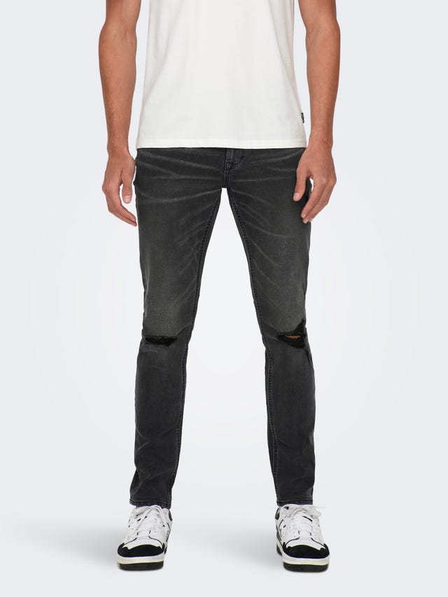 ONLY & SONS ONSLoom Slim Grey Denim Jeans - 22026457