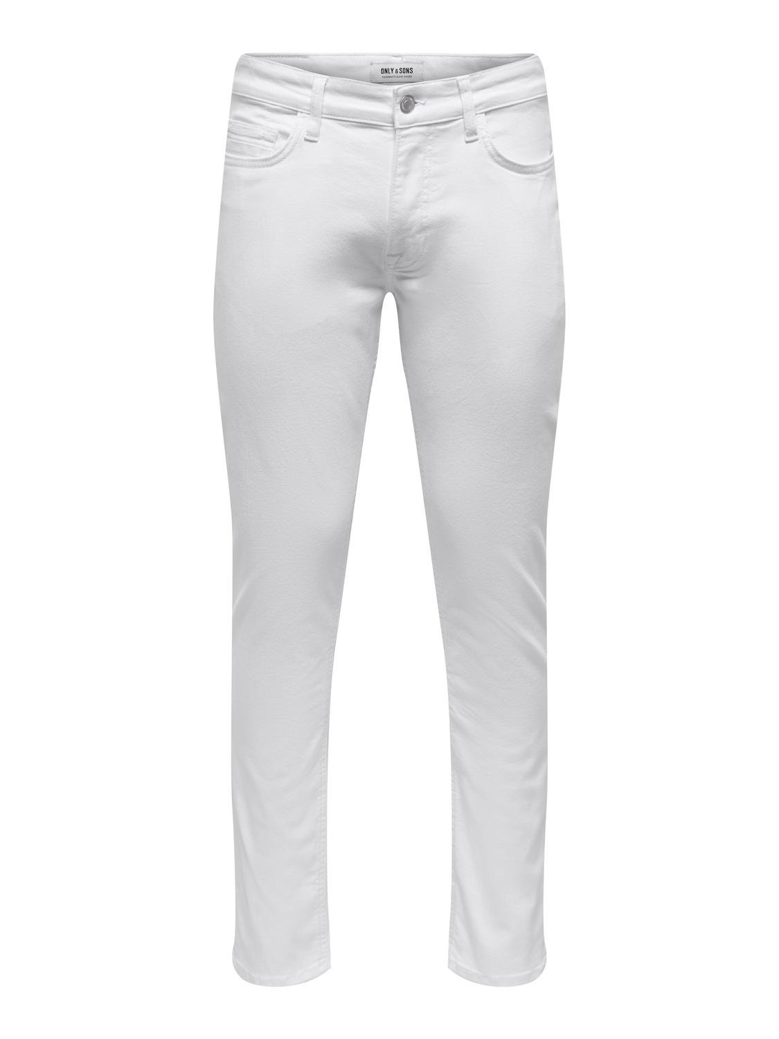 ONLY & SONS ONSLoom Slim White Denim Jeans -White Denim - 22026529