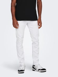 ONLY & SONS ONSLoom Slim White Denim Jeans -White Denim - 22026529