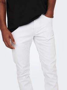 ONLY & SONS ONSLoom Slim White Denim Jeans -White Denim - 22026529