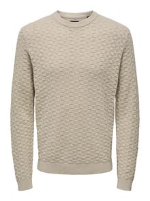 ONLY & SONS ONSKALLE Pullover -Silver Lining - 22026559