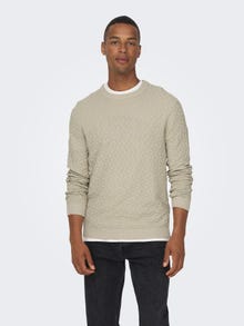 ONLY & SONS ONSKALLE Pullover -Silver Lining - 22026559