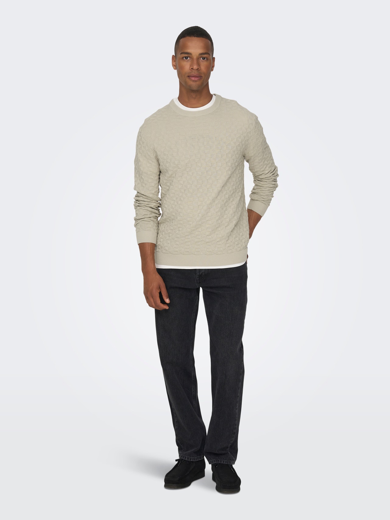 ONLY & SONS ONSKALLE Pullover -Silver Lining - 22026559