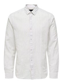 ONLY & SONS Slim fit Overhemd kraag Overhemd -Chinchilla - 22026601
