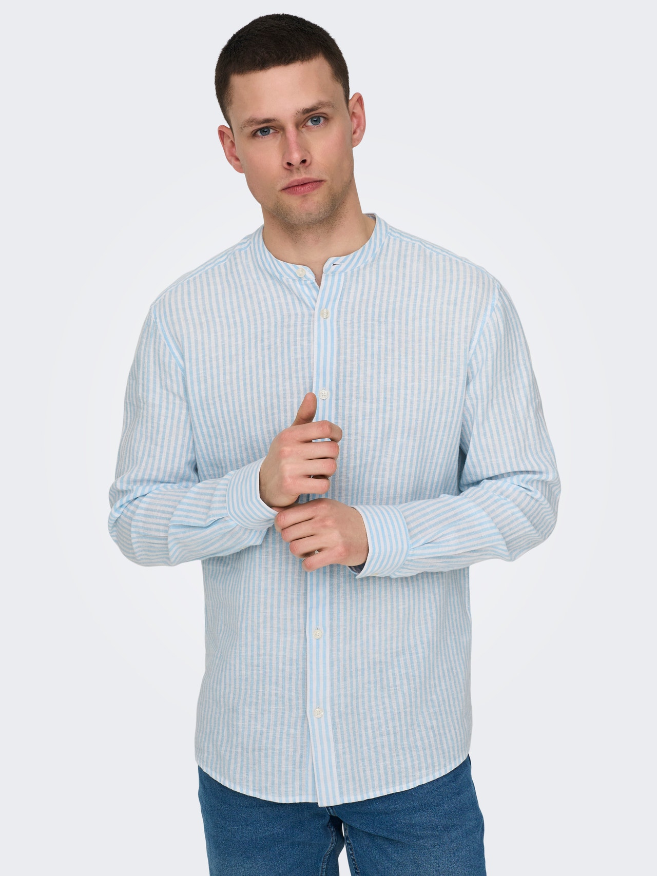 Only & Sons ONSCAIDEN LIFE REG PKT NOOS - Camicia - swamp/verde chiaro Only & Sons ONSCAIDEN LIFE REG PKT NOOS - Camicia - swamp/verde chiaro