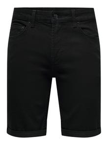 ONLY & SONS Regular Fit Regular rise Shorts -Black - 22026618