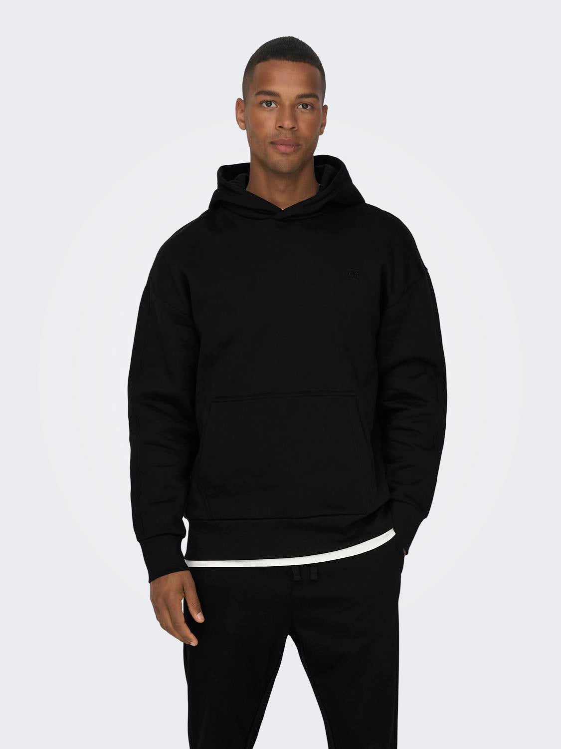 Black hoodie store sweater