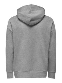 ONLY & SONS Sweat-shirt Relaxed Fit Sweat à capuche -Light Grey Melange - 22026661