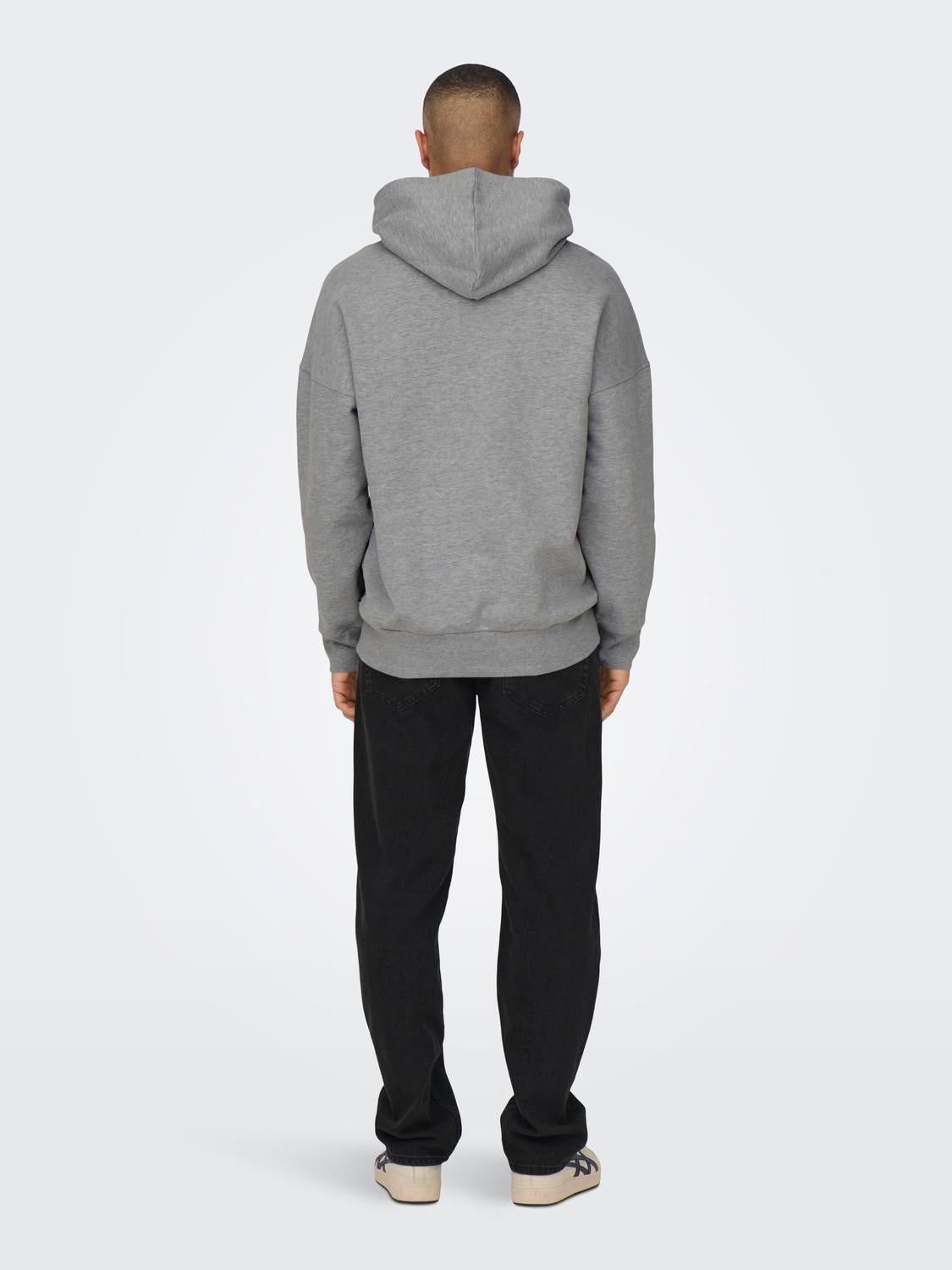 Plain gray outlet sweatshirt