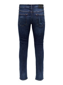 ONLY & SONS Kitsas lõige Teksad -Dark Blue Denim - 22026749
