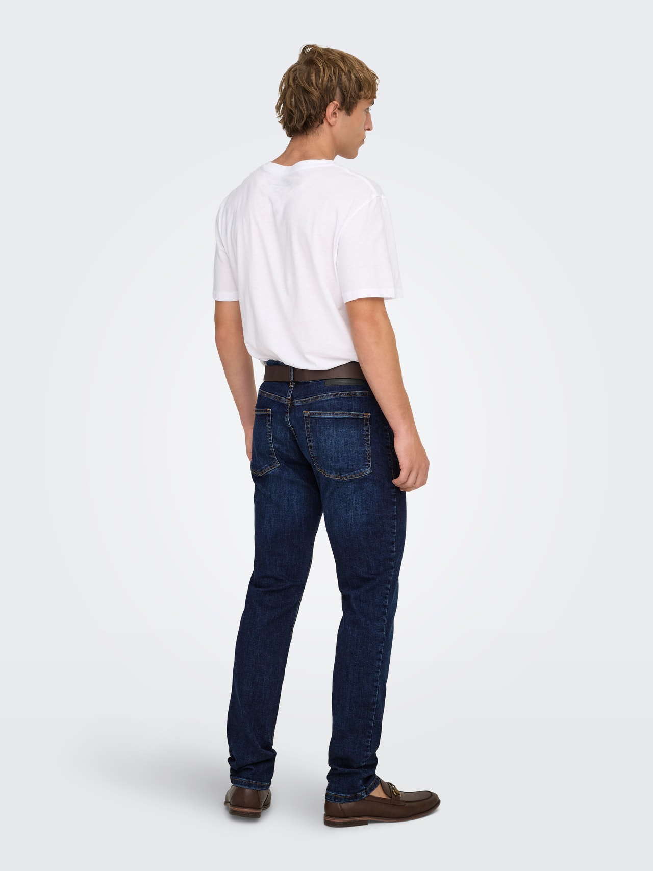 ONLY & SONS Kitsas lõige Teksad -Dark Blue Denim - 22026749