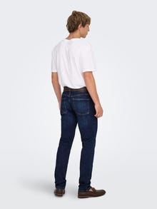 ONLY & SONS Kitsas lõige Teksad -Dark Blue Denim - 22026749