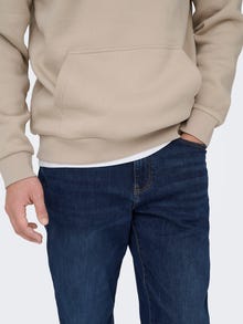 ONLY & SONS Tavapärane lõige Keskmine vöökoht Teksad -Dark Blue Denim - 22026752