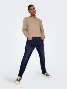 ONLY & SONS Tavapärane lõige Keskmine vöökoht Teksad -Dark Blue Denim - 22026752