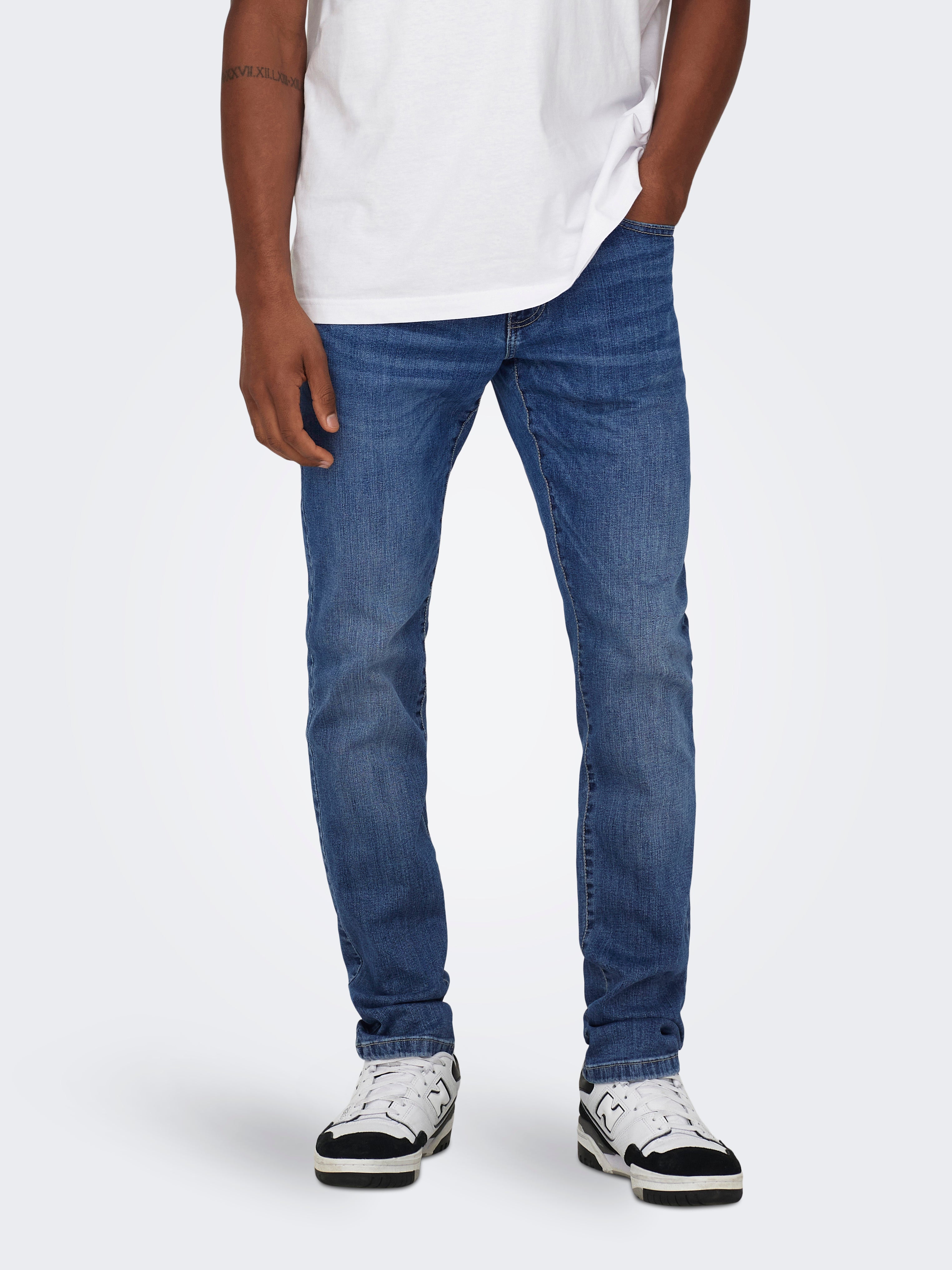Thumbnail - Onsweft Mittlere Taille Normal Geschnitten Jeans