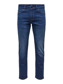 ONLY & SONS ONSWeft Regular Denim Jeans -Dark Blue Denim - 22026776