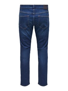 ONLY & SONS ONSWeft Regular Denim Jeans -Dark Blue Denim - 22026776