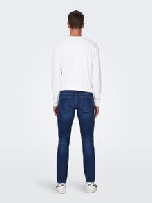 ONLY & SONS ONSWeft Regular Denim Jeans -Dark Blue Denim - 22026776