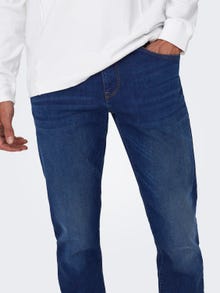 ONLY & SONS ONSWeft Regular Denim Jeans -Dark Blue Denim - 22026776