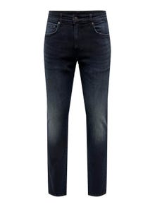 ONLY & SONS Slim Fit Low rise Jeans -Blue Black Denim - 22026921