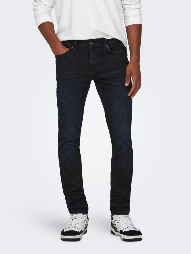 ONLY & SONS ONSLoom Slim Blue Black Jeans - 22026921