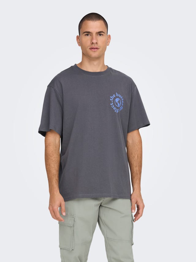 ONLY & SONS Relaxed fit O-hals T-shirt - 22026954