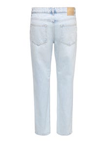 ONLY & SONS ONSEDGE Vidutinio aukščio juosmuo Tiesus kirpimas Džinsai -Light Blue Denim - 22026986