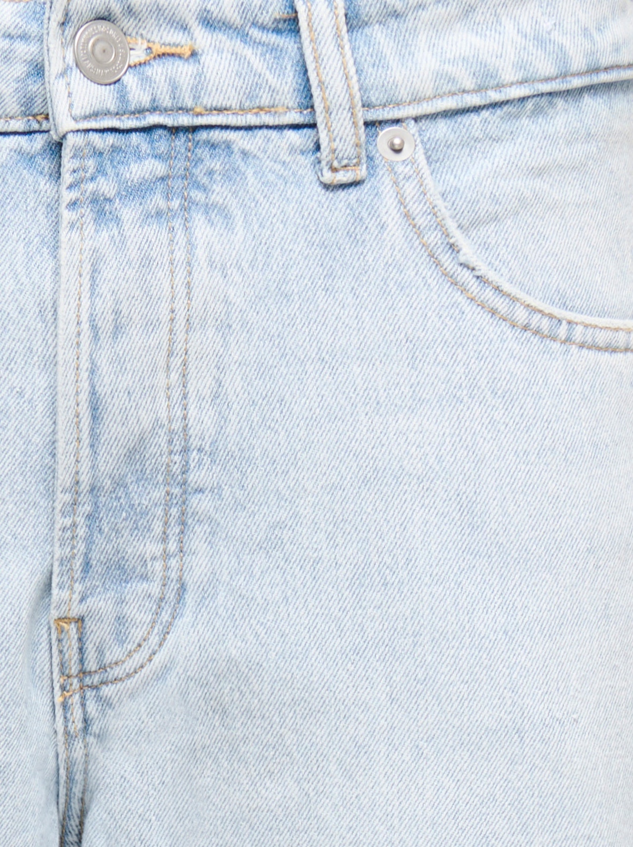 ONLY & SONS ONSEDGE Vidutinio aukščio juosmuo Tiesus kirpimas Džinsai -Light Blue Denim - 22026986