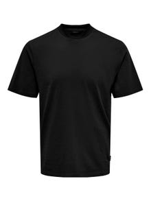 ONLY & SONS o-neck t-shirt -Black - 22027086