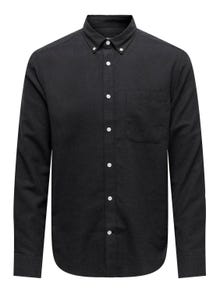 ONLY & SONS Camisas Corte slim Cuello de camisa -Black - 22027307