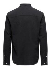 ONLY & SONS Camisas Corte slim Cuello de camisa -Black - 22027307