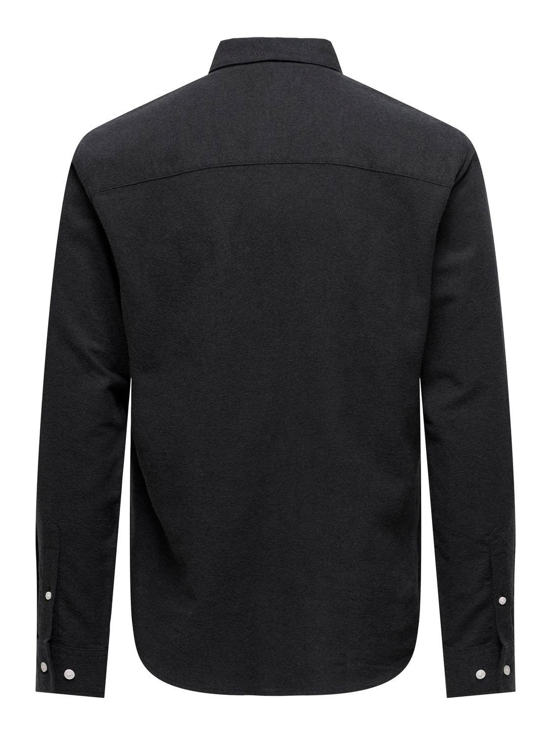 ONLY & SONS Klassisk skjorte -Black - 22027307