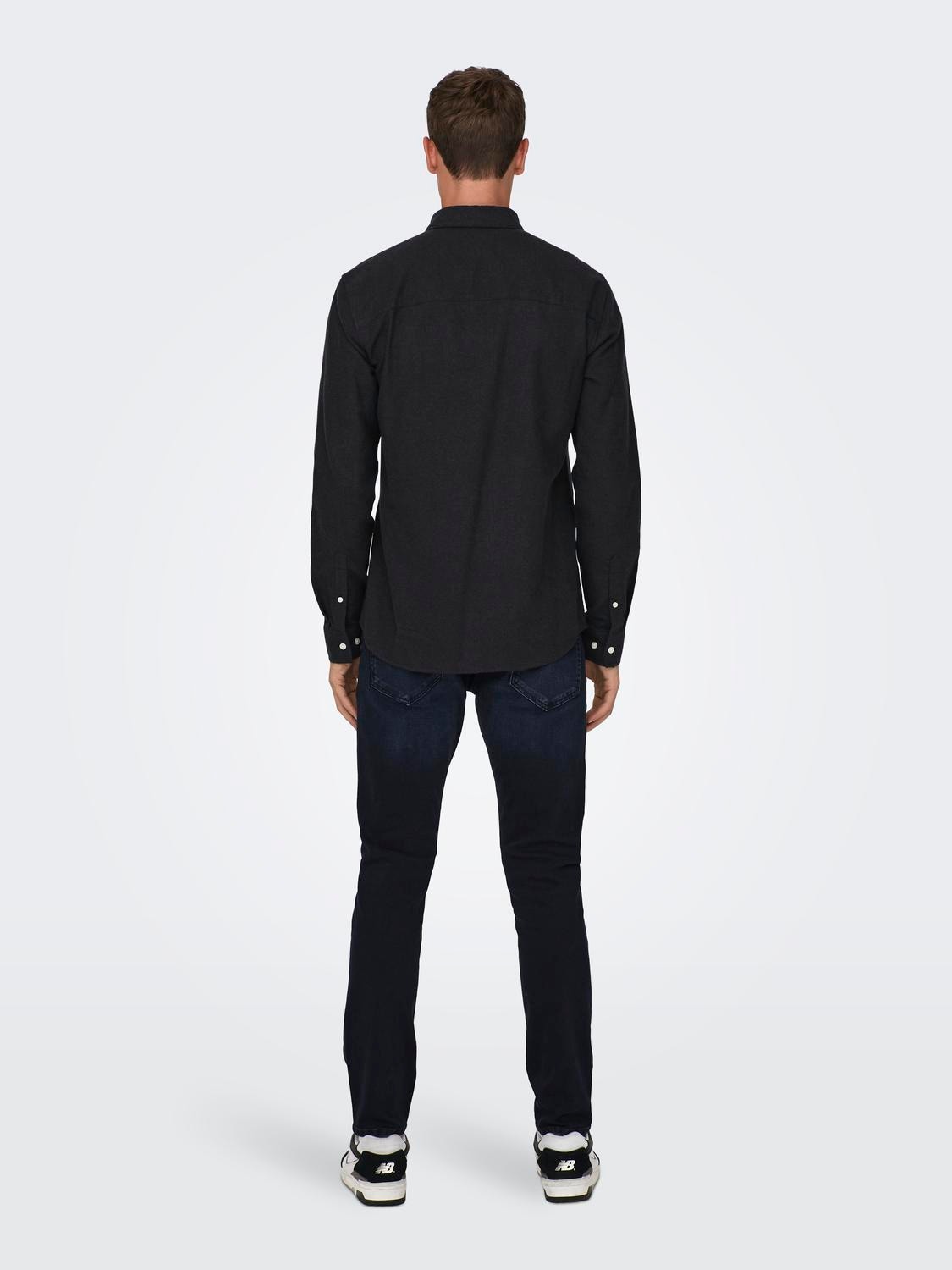 ONLY & SONS Klassisk skjorte -Black - 22027307