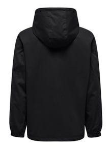 ONLY & SONS Hood with string regulation Jacket -Black - 22027439