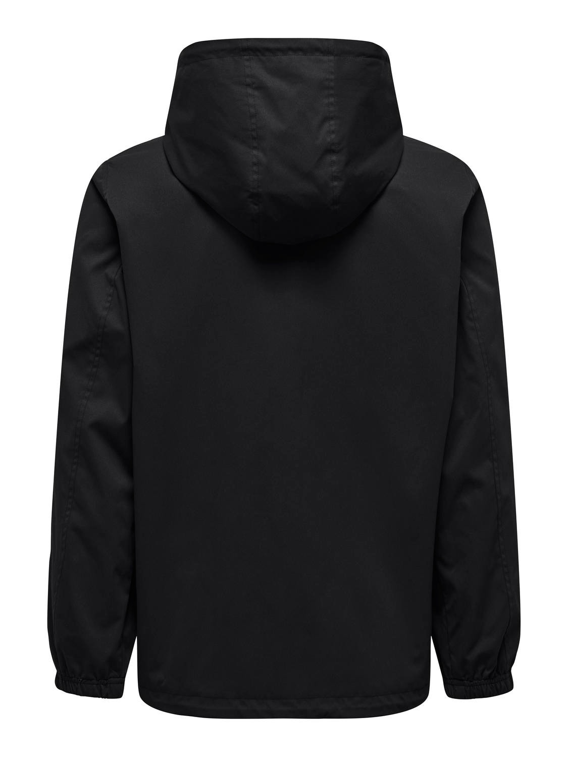 ONLY & SONS Hood with string regulation Jacket -Black - 22027439