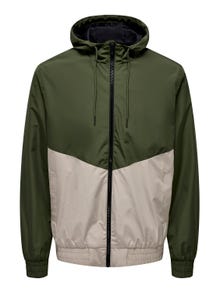 ONLY & SONS Hood Jacket -Olive Night - 22027457