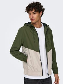 ONLY & SONS Hood Jacket -Olive Night - 22027457