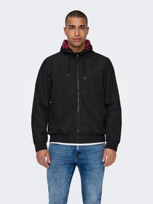 ONLY & SONS Kapuuts Jope -Black - 22027457