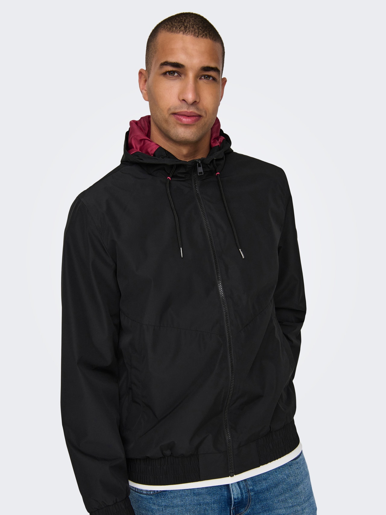 ONLY & SONS Kapuuts Jope -Black - 22027457