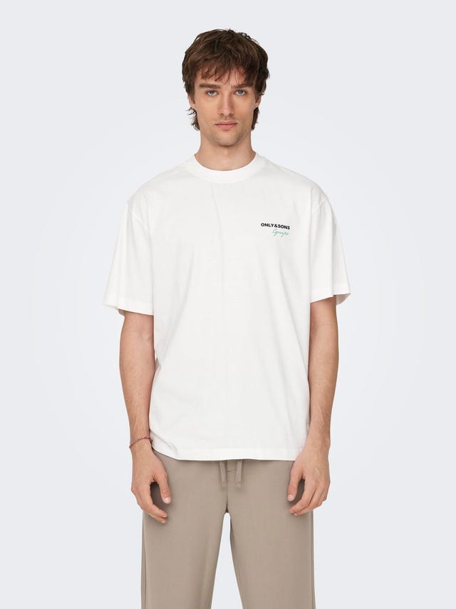 ONLY & SONS Oversized o-hals t-shirt - 22027495