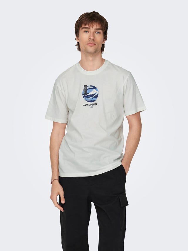 ONLY & SONS O-hals t-shirt - 22027521
